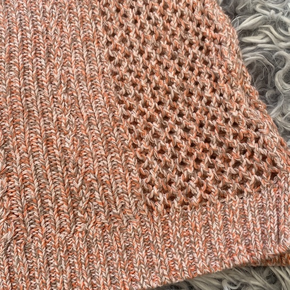 Madewell Marled Plaza Sweater Pullover Crew Neck Marled Open Peach Knit XXS - Picture 9 of 16
